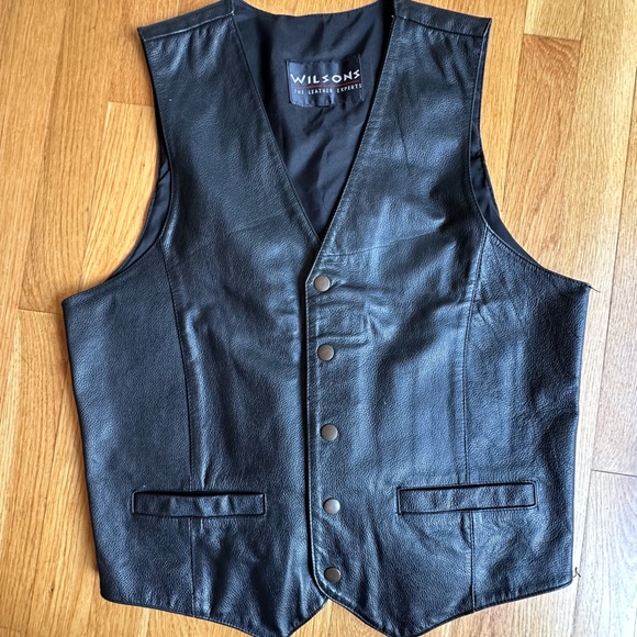 Wilsons Leather Other - Wilsons leather vest black *size tag removed appears to be a size small